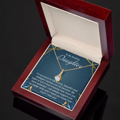 To My Amazing Daughter - Alluring Beauty Necklace - JustFamilyThings