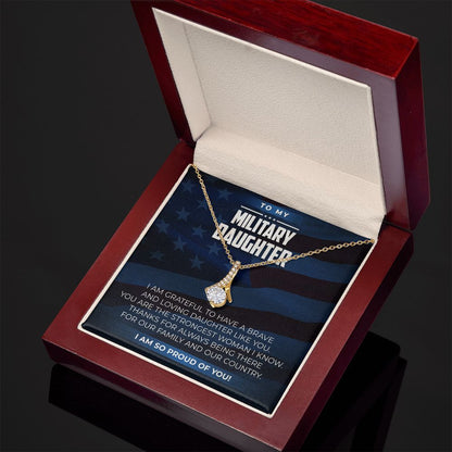 Military Daughter - Alluring Beauty Necklace - JustFamilyThings
