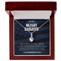 Load image into Gallery viewer, Military Daughter - Alluring Beauty Necklace - JustFamilyThings

