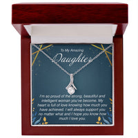 Load image into Gallery viewer, To My Amazing Daughter - Alluring Beauty Necklace - JustFamilyThings
