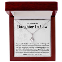 Load image into Gallery viewer, To Our Future Daughter In Law - We Are So Thrilled To Welcome You - Alluring Beauty Necklace - JustFamilyThings
