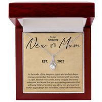 Load image into Gallery viewer, To An Amazing New Mom - In The Midst Of Sleepless nights - Alluring Beauty Necklace
