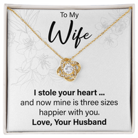 Load image into Gallery viewer, To My Wife From Husband - Love Knot Necklace - JustFamilyThings
