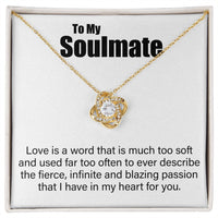 Load image into Gallery viewer, To My Soulmate - My Passion For You - Love Knot Necklace - JustFamilyThings
