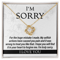 Load image into Gallery viewer, I&#39;m Sorry For My Actions - Love Knot Necklace - JustFamilyThings
