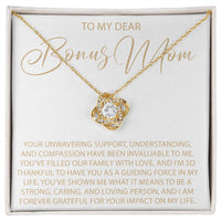 Load image into Gallery viewer, To My Dear Bonus Mom - Love Knot Necklace
