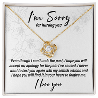 Load image into Gallery viewer, I&#39;m Sorry For Hurting You - Love Knot Necklace - JustFamilyThings
