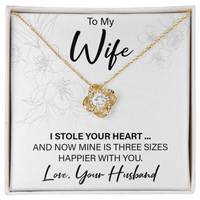 Load image into Gallery viewer, To My Wife From Husband - Love Knot Necklace - JustFamilyThings
