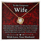 To My Gorgeous Wife - Love Knot Necklace - JustFamilyThings