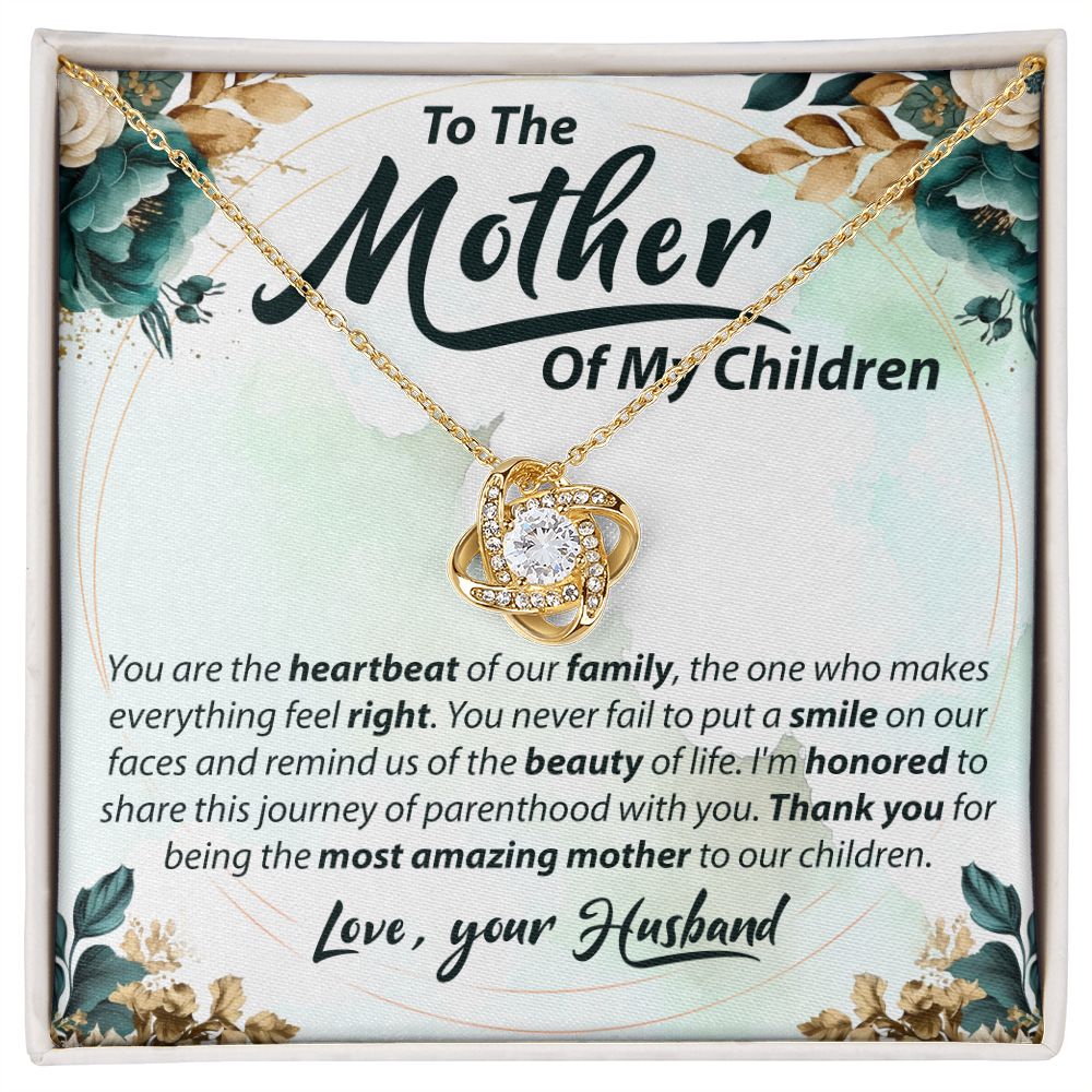 To The Mother Of My Children - Love Knot Necklace