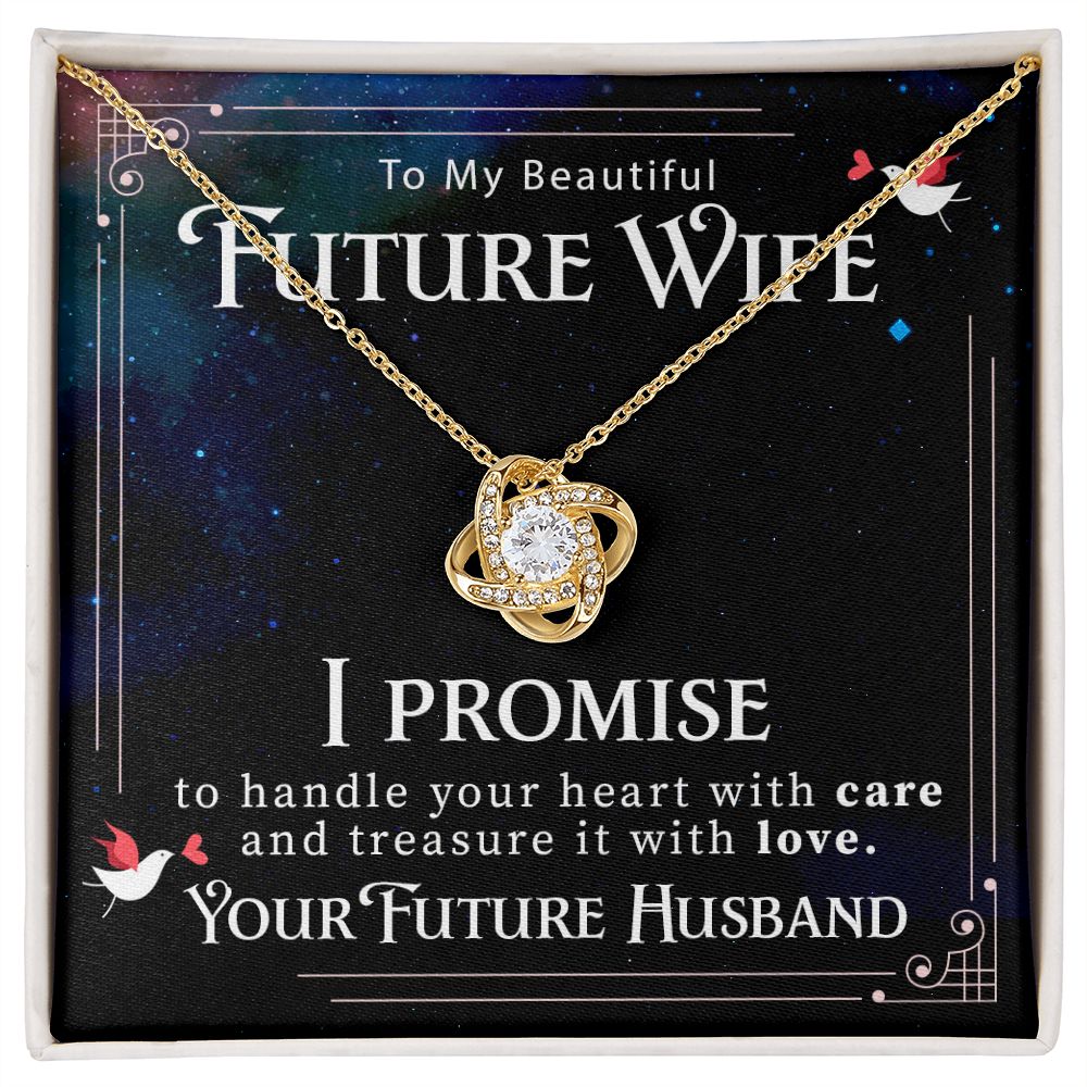 To My Future Wife - Love Knot Necklace - JustFamilyThings