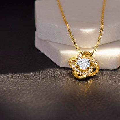 I'm Sorry I Can't Undo The Past - Love Knot Necklace - JustFamilyThings