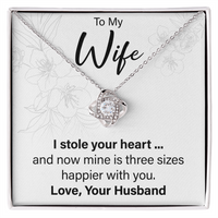 Load image into Gallery viewer, To My Wife From Husband - Love Knot Necklace - JustFamilyThings
