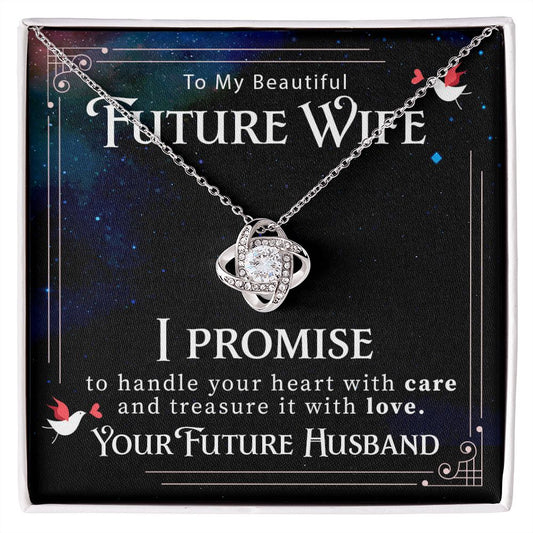 To My Future Wife - Love Knot Necklace - JustFamilyThings