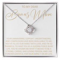 Load image into Gallery viewer, To My Dear Bonus Mom - Love Knot Necklace
