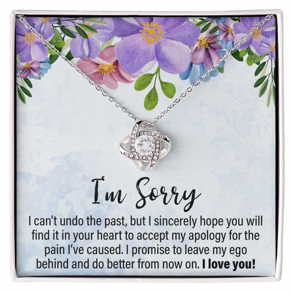 I Can't Undo The Past - Love Knot Necklace - JustFamilyThings