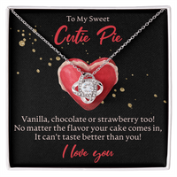 Load image into Gallery viewer, To My Sweet Cutie Pie - Love Knot Necklace - JustFamilyThings

