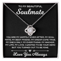 Load image into Gallery viewer, To My Beautiful Soulmate - Love Knot Necklace - JustFamilyThings

