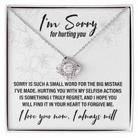 Load image into Gallery viewer, I&#39;m Sorry For Hurting You - Love Knot Necklace - JustFamilyThings
