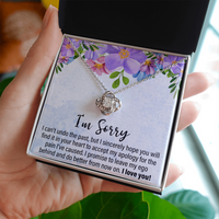 Load image into Gallery viewer, I Can&#39;t Undo The Past - Love Knot Necklace - JustFamilyThings
