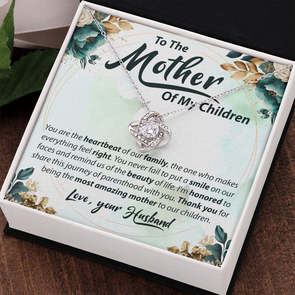 To The Mother Of My Children - Love Knot Necklace
