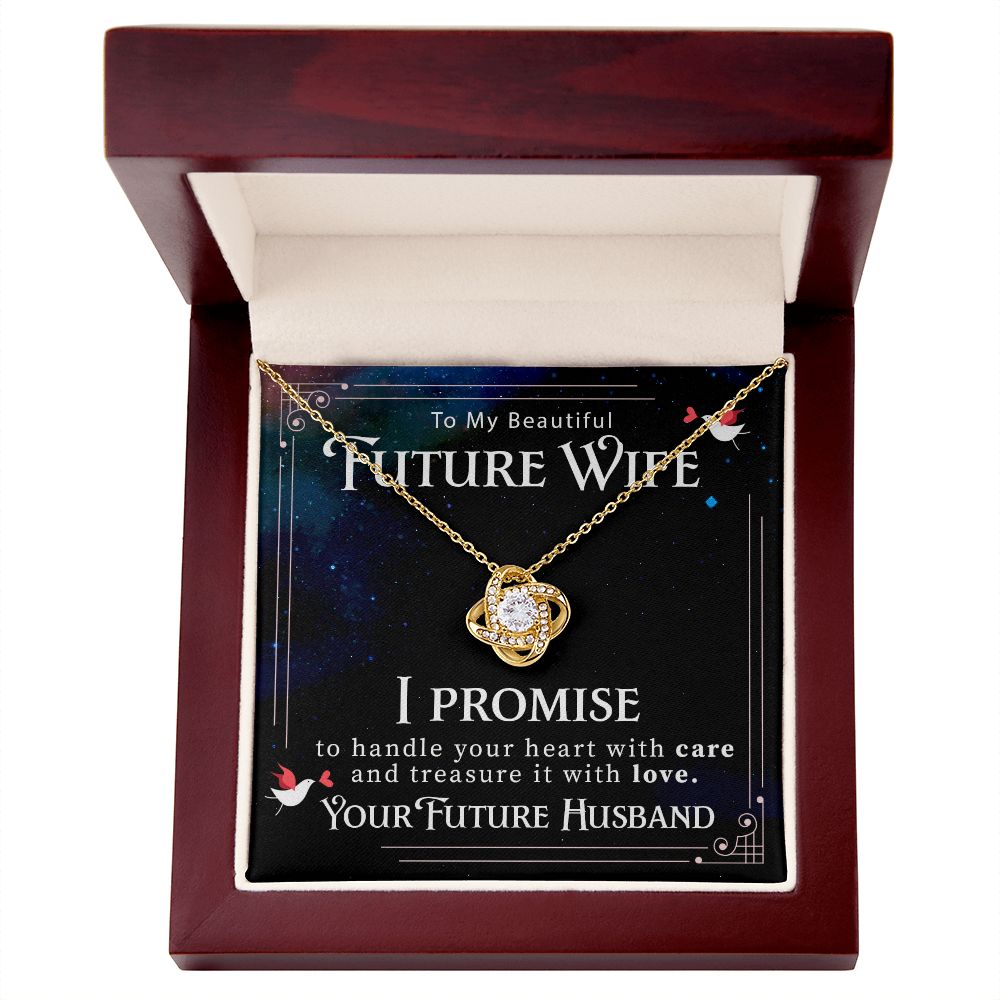 To My Future Wife - Love Knot Necklace - JustFamilyThings