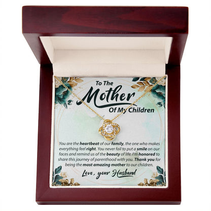 To The Mother Of My Children - Love Knot Necklace