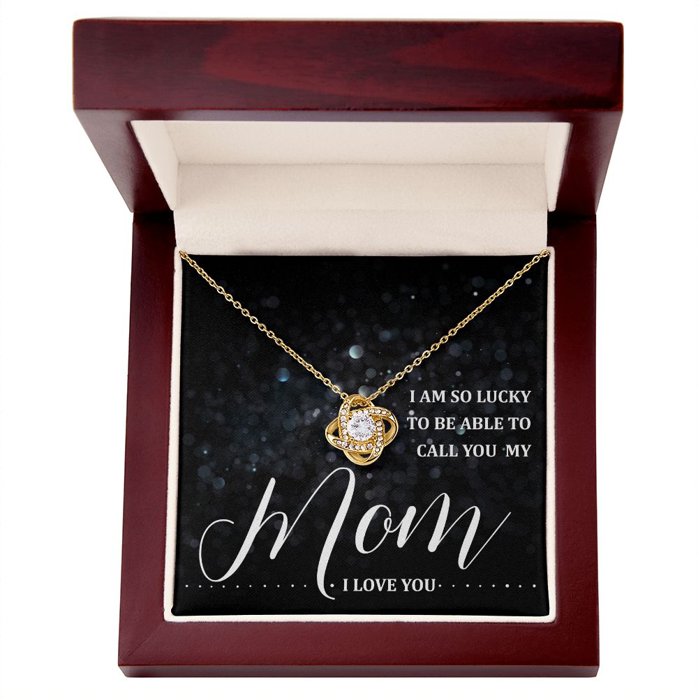 Able To Call You Mom - Love Knot Necklace - JustFamilyThings