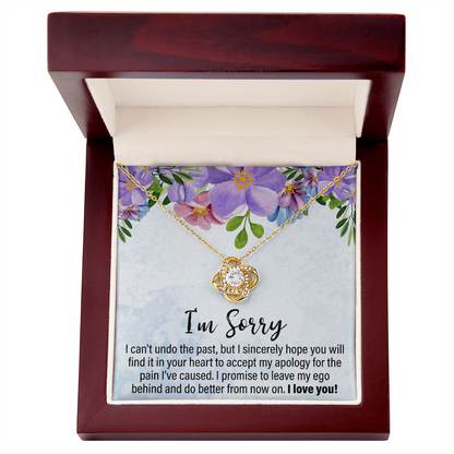 I Can't Undo The Past - Love Knot Necklace - JustFamilyThings