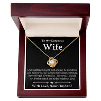 Load image into Gallery viewer, To My Gorgeous Wife - Love Knot Necklace - JustFamilyThings
