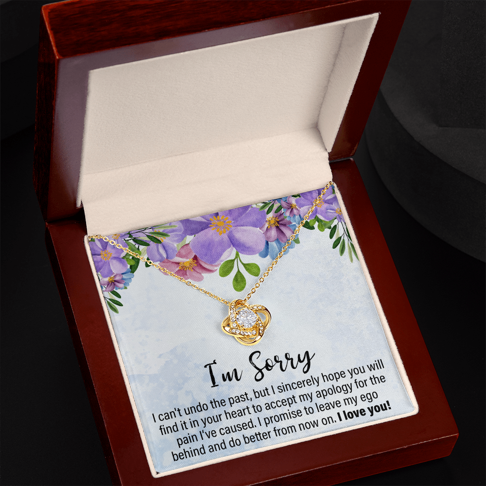 I Can't Undo The Past - Love Knot Necklace - JustFamilyThings