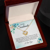 Load image into Gallery viewer, To My Soulmate - Your Love Is The Fire - Love Knot Necklace - JustFamilyThings
