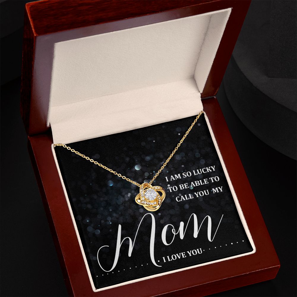 Able To Call You Mom - Love Knot Necklace - JustFamilyThings