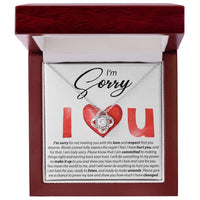 Load image into Gallery viewer, I&#39;m Sorry, I Love You - Love Knot Necklace
