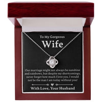 Load image into Gallery viewer, To My Gorgeous Wife - Love Knot Necklace - JustFamilyThings
