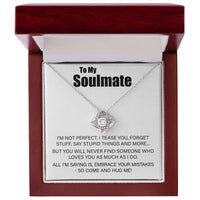Load image into Gallery viewer, To My Soulmate - Embrace Your Mistakes - Love Knot Necklace - JustFamilyThings
