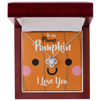 Load image into Gallery viewer, To My Plump Pumpkin, I Love You - Love Knot Necklace - JustFamilyThings
