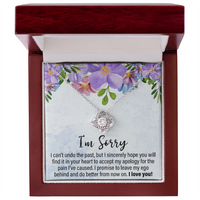 Load image into Gallery viewer, I Can&#39;t Undo The Past - Love Knot Necklace - JustFamilyThings
