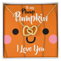 Load image into Gallery viewer, To My Plump Pumpkin, I Love You - Interlocking Hearts Necklace - JustFamilyThings
