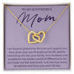 To My Boyfriends Mom - I Am Beyond Grateful - Interlocking Hearts Necklace - JustFamilyThings
