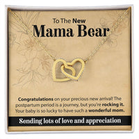 Load image into Gallery viewer, To The New Mama Bear - Interlocking Hearts Necklace
