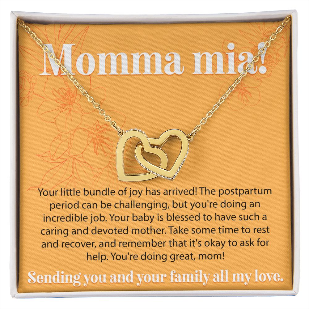 Momma Mia - Interlocking Hearts Necklace