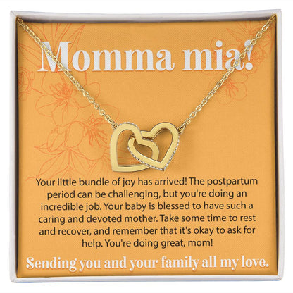 Momma Mia - Interlocking Hearts Necklace