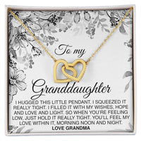 Load image into Gallery viewer, To Granddaughter From Grandma - Interlocking Hearts Necklace - JustFamilyThings
