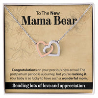 Load image into Gallery viewer, To The New Mama Bear - Interlocking Hearts Necklace
