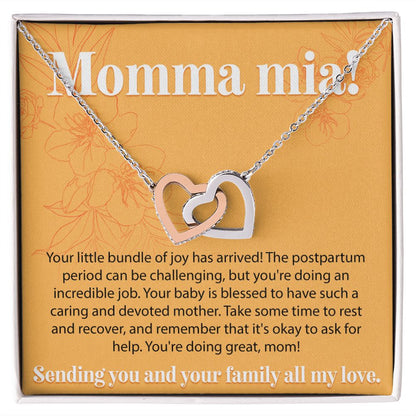 Momma Mia - Interlocking Hearts Necklace