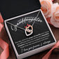 To My Beautiful Granddaughter - When The Pages Of My Life End - Interlocking Hearts Necklace - JustFamilyThings