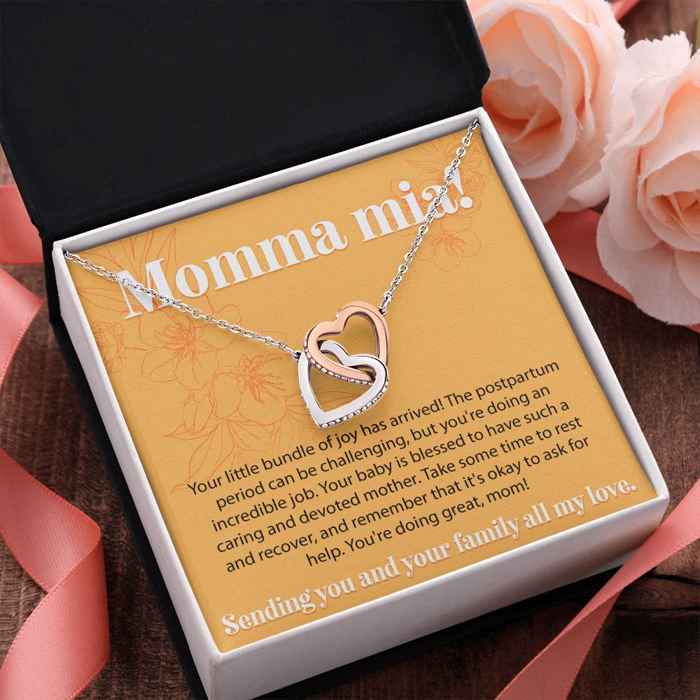Momma Mia - Interlocking Hearts Necklace