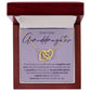 To My Dear Granddaughter - You Bring Joy To My Life - Interlocking Hearts Necklace - JustFamilyThings