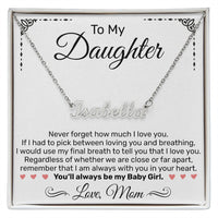 Load image into Gallery viewer, Custom Name Necklace - To My Daughter From Mom - JustFamilyThings
